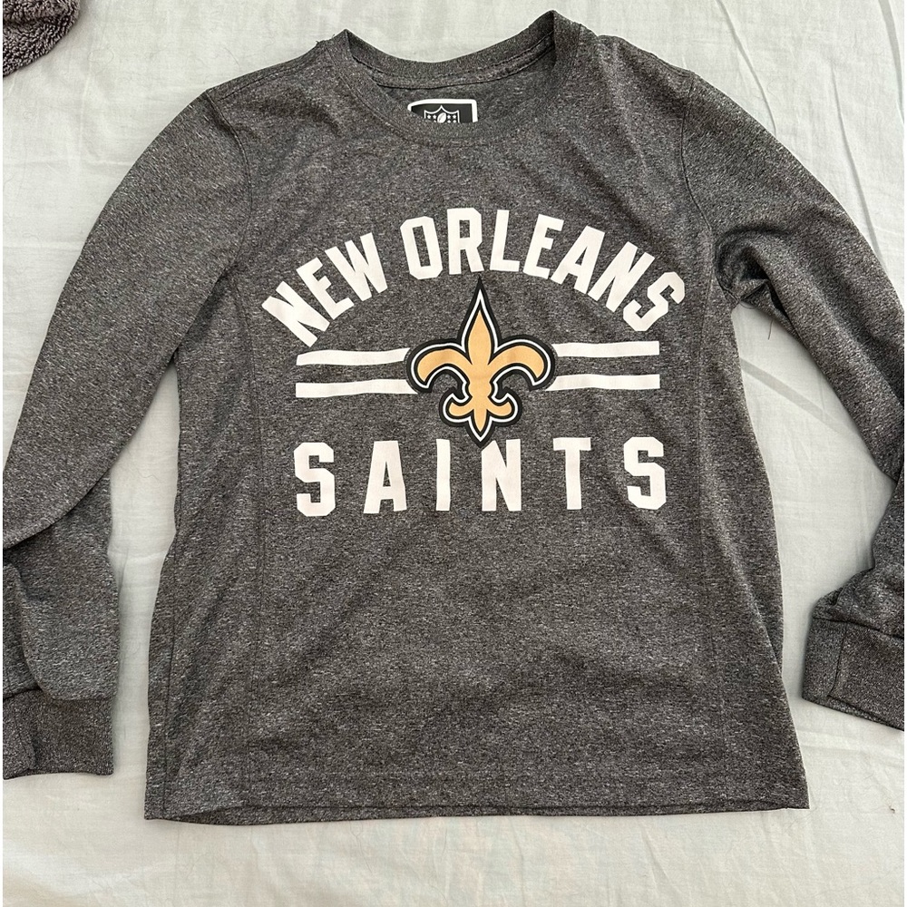 Saints children t-shirt long sleeve.